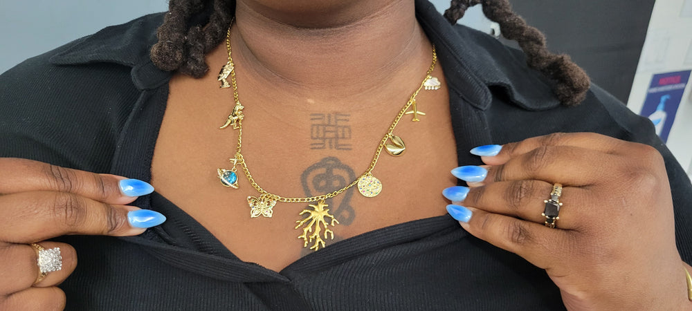 A Gilded Bond charm bar NYC pop up permanent jewelry